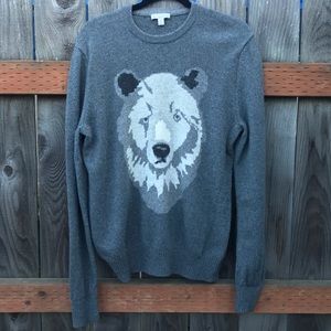 **HOST PICK** THE GAP Men's Gray Sweater Bear Crew Neck - LG
